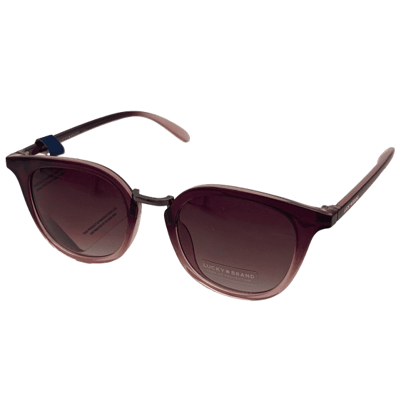 Lucky Brand Womens Purple Gradient Plastic Square Sunglass, Gradient Lens Pico