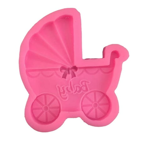 

Exquisite Baby Stroller Shape Cake Molds Silicone Craft Mold Handmade Craft Mold