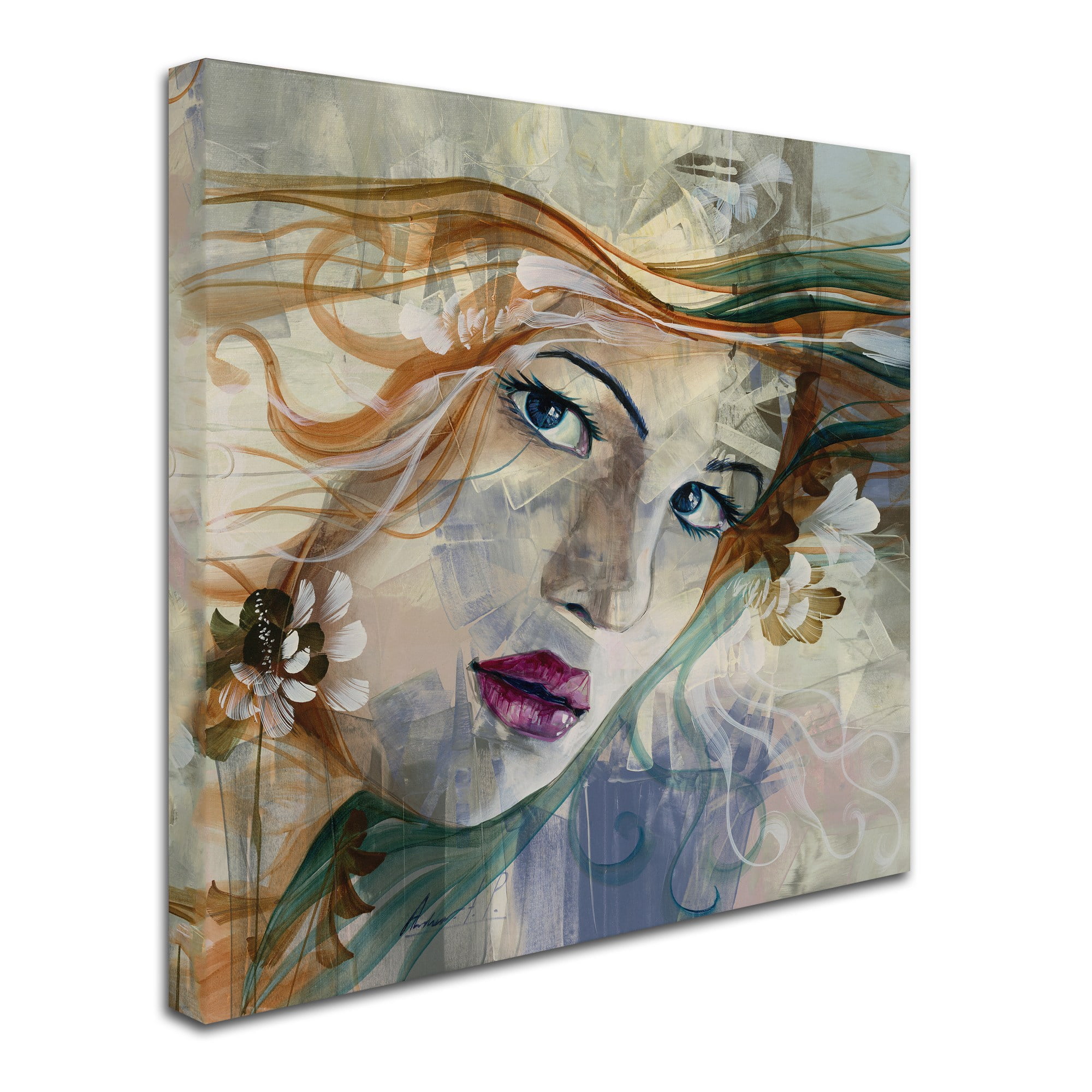 Trademark Fine Art "Mia" Canvas Art by Andrea