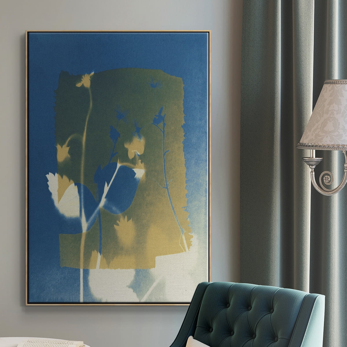 Perfectly Imperfect III Framed Premium Gallery Wrapped Canvas - Ready to Hang - 25 x 37 - Natural Wood Floating Frame