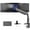 Black, variant on Single Ultra Wide Monitor Pneumatic Spring Desk Mount Stand, Max VESA 200x100