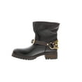 thumbnail image 5 of Love Moschino Brown  Gold Tone Embellished Biker Boots-6 for Womens, 5 of 5