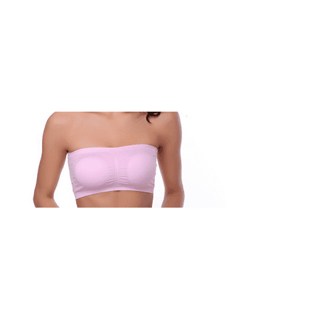 

Women Strapless Bra Bandeau Tube Removable Padded Top