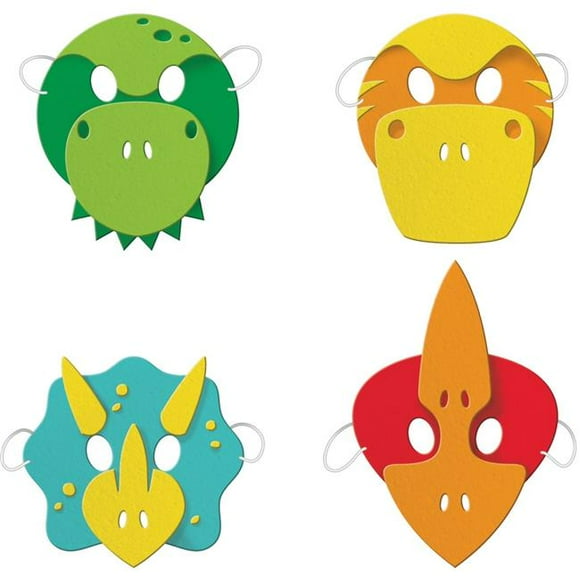 Creative Converting 346446 Boy Dinosaur Masks - 24 Count