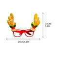 thumbnail image 3 of VOAVEKE Christmas Tree Decorations,Christmas Decor,Christmas Decorations Santa Snowman Antler Glasses Rimless Glasses, 3 of 3
