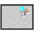 thumbnail image 2 of PinPix 24x18 Custom Cork Bulletin Board White Grey Poster Board Has a Fabric Style Canvas Finish, Framed in White Grey, by ArtToFrames (PinPix-1877), 2 of 5