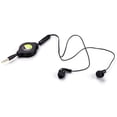 thumbnail image 2 of Retractable Earphones for Samsung Galaxy A50/A20/A10e - Headphones Hands-free Headset 3.5mm w Mic Earbuds Earpieces Microphone Q3Y, 2 of 6