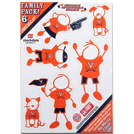 Virginia Cavaliers Family Decal Set Small (F)