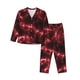 thumbnail image 1 of Balery Red Line Conjunto de Pijama con Estampado para Mujer, Conjunto de Dos Piezas con Manga Larga, Ropa de Dormir Suave con Bolsillos, Pijamas Cómodos-Large, 1 of 7