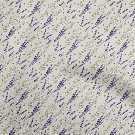 oneOone Cotton Cambric Purple Fabric Watercolor Floral Quilting Supplies Print Sewing Fabric By The Yard 56 Inch Wide-aA