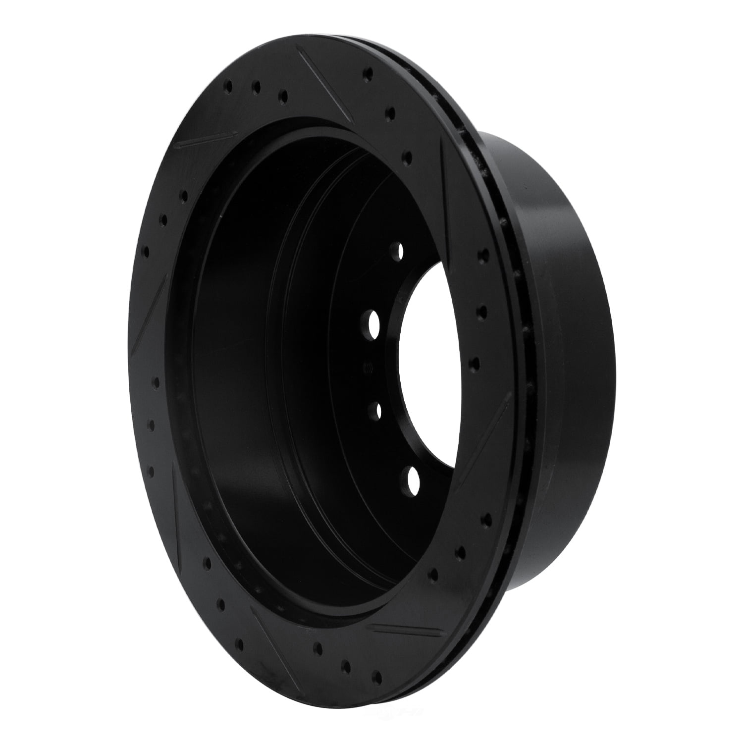 Dynamic Friction Company 633-76113L DFC Brake Rotor - Drilled And Slotted - Black