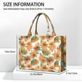 thumbnail image 2 of Large Capacity Tote Bag,White Green Stem Sunflower Pattern Handbag Fashion Luxury Tote Bag,15.7"x13"x 5.1" Inches,Laptop Compatible, 2 of 2