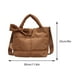 thumbnail image 2 of Bolso cruzado inflado hombro acolchado Hobo algodón mano para mujer con lazo versátil, 2 of 7