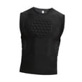 thumbnail image 2 of Camisa de compresión acolchada para hombre Protector de cómodo con chalecos de compresión de almohadillas para entrenamiento Rugby Softbol , Xl SG, 2 of 8