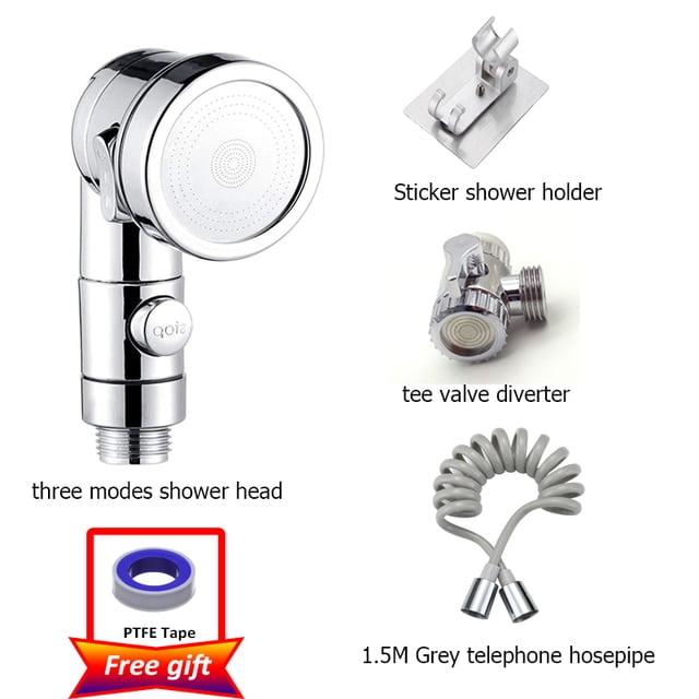 Universal Faucet Diverter Valve with Hose Set Faucet Extender Shower