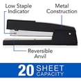 thumbnail image 5 of 747 Classic Full Strip Stapler, 20-Sheet Capacity, Black, 5 of 6
