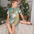 thumbnail image 4 of Balery Starfish And Seashell Conjunto de Pijama Infantil de Manga Corta con Estampado – Ropa de Dormir de Algodón Suave-3X-Large, 4 of 6