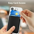 thumbnail image 6 of Magnetic RFID Leather Mag-Safe Card Holder for iPhone 16 Series, Mag-Safe Accessories Stick on Series of iPhone 17/16/15/14/13/12 and Pro/Promax, 6 of 8