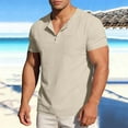 thumbnail image 2 of Eltusu Men's Polo Shirts, Short Sleeve Pullover Basic Summer Shirts with Collar Khaki Size L, 2 of 7