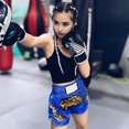 thumbnail image 3 of Joernso Muay Thai Boxing Shorts Women Men Training Fighting Kickboxing Trunks Wide Elastic Waistband Embroidery Pattern Boxing Shorts, 3 of 8