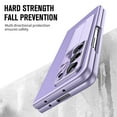 thumbnail image 4 of Allytechgroup Galaxy Z Fold 7 Case with Build in Screen Protector, PU Leather Slim Fit Kickstand Shockproof Luxury Bumper Phone Case Cover for Samsung Galaxy Z Fold 7 - Purple, 4 of 7