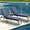 Dark Blue / 2 Pcs, variant on Wubio 72" x 21" Patio Chaise Lounger Cushions, Fade-Resistant and Water-Resistant Olefin Fabric Slipcovers with Sponge Foam, Set of 2, Cream Yellow