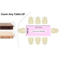 thumbnail image 3 of (12 Pack) Light Pink Premium Rectangle Heavy-Duty Plastic Table Covers (Reusable), 3 of 6