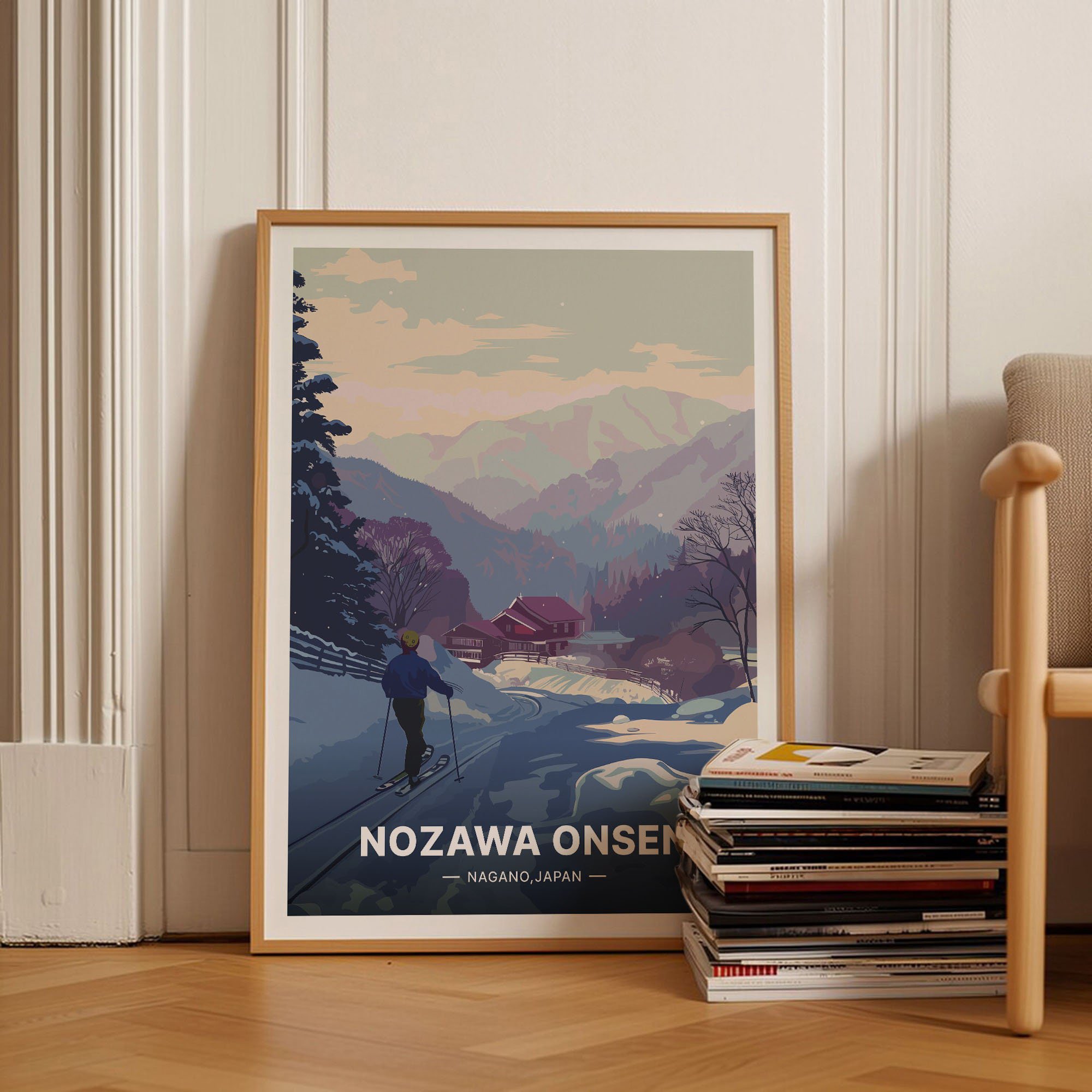 Nozawa Onsen Resort Japan Travel National Park C20-1988 Decorative Wall Art Poster , Poster Print Only
