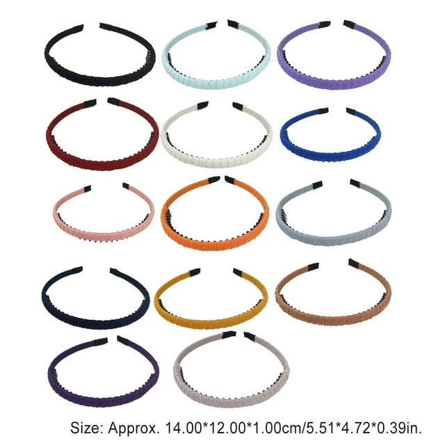 Hair Accessories with Teeth Classic Elastic Simple Headband Clothes Matching Accessory Shower Hairband for Adult Lady Female Use White