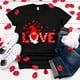 thumbnail image 4 of Camiseta holgada de manga corta con cuello redondo y estampado informal para el Día de San Valentín a la moda para mujer Pompotops hfajkhk125187, 4 of 4