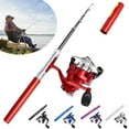 thumbnail image 3 of Fishing Pole Combo Set,Telescopic Fishing Rod Spinning Reel Combo Kit,Pocket Collapsible Fishing Rod Reel Combo Mini Pen Fishing Pole Kit,Sea Saltwater Freshwater Kit Fishing Rod Reel Combos, 3 of 10