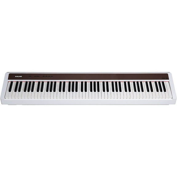NuX NPK-10 88-Key Scaled Hammer-Action Portable Digital Piano, White