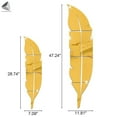 thumbnail image 2 of PULLIMORE 3D Mirror Feather Wall Sticker Acrylic Self-Adhesive DIY Wall Decor Stickers Home Decorations (Black, 11.8 x 47 in), 2 of 9