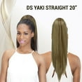 thumbnail image 6 of Ebo Premium Destiny Yaki Straight Drawstring Ponytail Hair 20″ Inch ( 1 Jet Black ), 6 of 6
