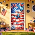 thumbnail image 6 of JHyouerji 4th of July Door Cover 35x71 Inch Holiday Independence Day Door Banner 250th Anniversary Photo Backdrop Background Sign for Front Door Festive Party Decor, 6 of 7