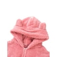 thumbnail image 3 of Listenwind Women Plush Romper Pajamas Sherpa Hoodies Long-Sleeve Zipper High Neck Hat, 3 of 5