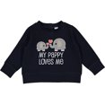 thumbnail image 2 of Inktastic Pappy Loves Me Grandson Baby Sweatshirt, 2 of 4