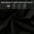 thumbnail image 5 of SHANNA Velvet Tub Chair Covers, 2 Pieces Stretch Modern Armchair Slipcovers Non Slip Sofa Couch Slipcover for Club Bar Counter Living Room Reception,With Separate Cushion Cover, Black, 1 Pack, 5 of 12