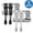Black-White, variant on LOCK LACES (Elastic No Tie Shoe Laces) (Pack of 2) (2 Pack-Black)