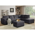 thumbnail image 4 of Kingway Oversized Corduroy  L Shaped Sectional Sofa Couch  For Living Room, 4 of 7