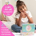 thumbnail image 5 of Giggle & Honey Joyero musical de unicornio para niñas, joyero para niños con unicornio giratorio, regalos de unicornio para niñas, juguetes de unicornio, 6 x 4,7 x 3,5 pulgadas, 5 of 5