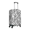 thumbnail image 6 of Cauagu Hand Drawn Snake Print Travel Luggage Cover,Travel Dust-proof Suitcase Cover Softside Suitcase Protector for 18-32inch,Not Included Suitcase, 6 of 8