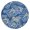 Mandala, variant on Boho Tablecloth Round Artistic Home Accents, Waterproof Vinyl, Elastic Fitted, Backed for Dining Table, Patio, Camping