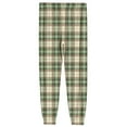 thumbnail image 7 of GrmtClth Mens Plaid Pajama Pants Lightweight Drawstring Lounge Pants Cozy Soft Pj Bottoms with Pockets Light Green XL, 7 of 7