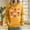 Yellow(New), variant on PNTUTB Women's Christmas Cute Printed Off Shoulder Pocket Long Sleeved Hooded Drawstring Pullover Casual Loose Sweatshirt