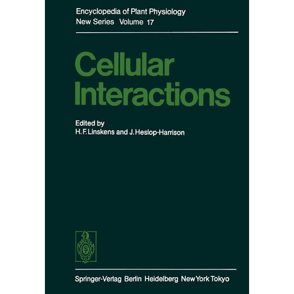 Encyclopedia of Plant Physiology Cellular Interactions, Book 17, (Paperback)