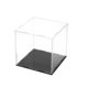 thumbnail image 1 of Naiovety Caja acrílica de 20x20x20cm, vitrina transparente transparente para prevención de polvo, organizador de escaparate sólido para Almacenamiento y organización del hogar, 1 of 6