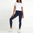 thumbnail image 6 of Womens Workout Leggings No Front Seam High Waist Stretchy Soft Yoga Pants Gym Casual Long Pants L, 6 of 6