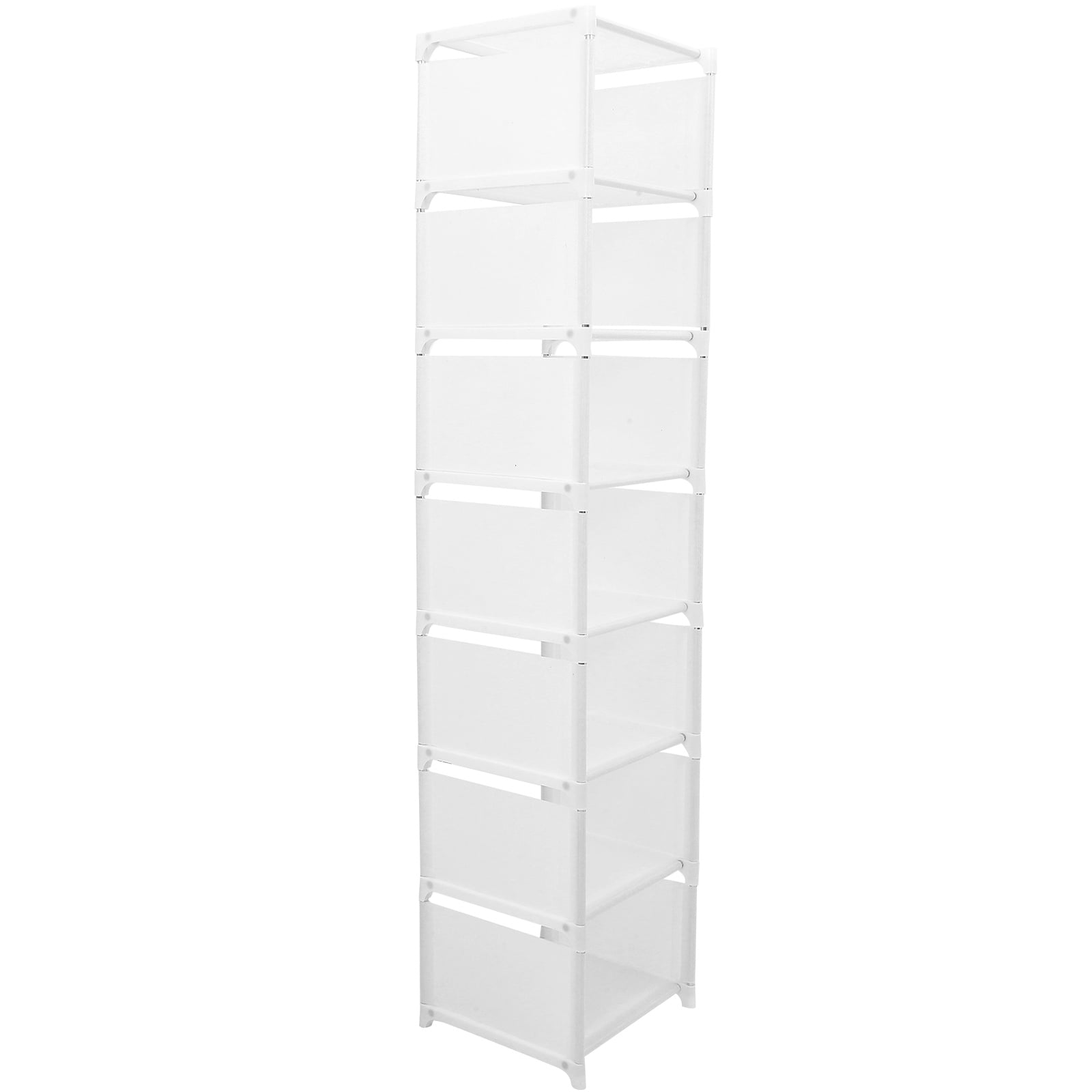 WSTEER Foldable Shoe Rack Shoe Storage Organizer Space Saving Corner Show Organizer Stand (8-layers)