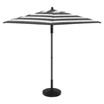 thumbnail image 4 of HOMETRENDS 7.5 ft. Round Push-Up Market Patio Umbrella, Black & White Stripe, 4 of 10